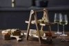 Dwupoziomowa etażerka do serwowania przekąsek i tapas